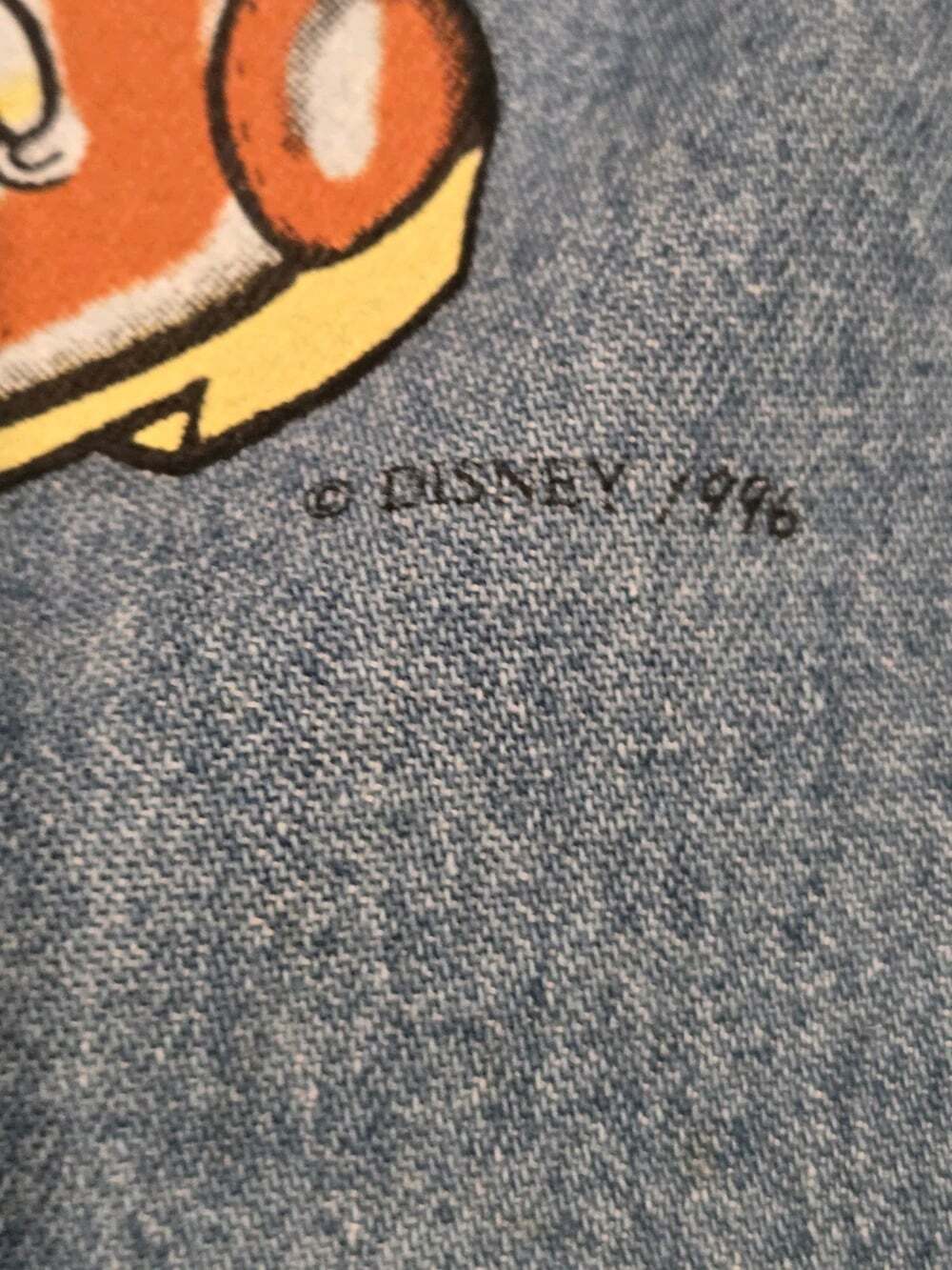 Vintage 90s Mickey Unlimited Disney Denim Shorts NWT World Travel Fits S/M - Picture 3 of 15